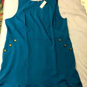 Loft Sleeveless Ruffled 24W Dress